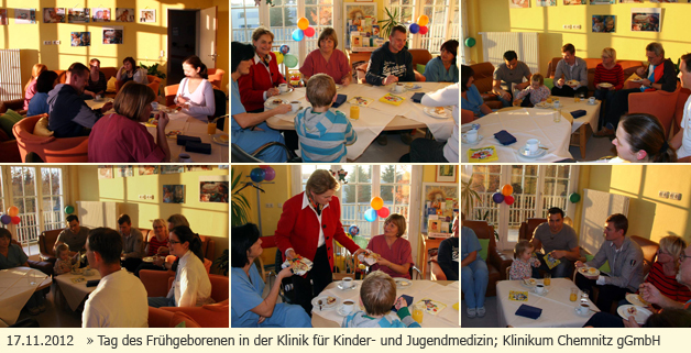 Tag des Frühgeborenen in der Klinik für Kinder- und Jugendmedizin, Klinikum Chemnitz